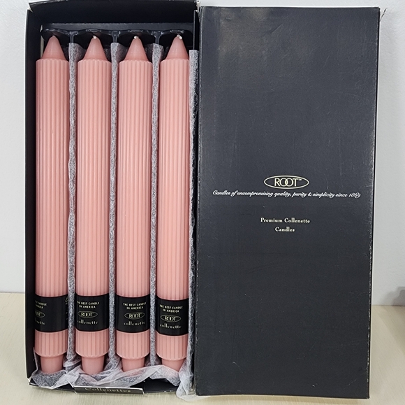 Pink dinner candles - Picture 4 of 4